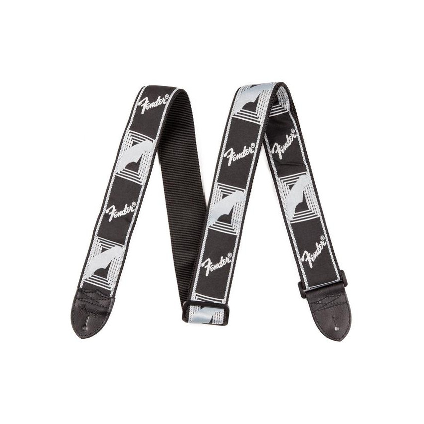 FENDER STRAP BLACK LT GREY DK GREY MONO