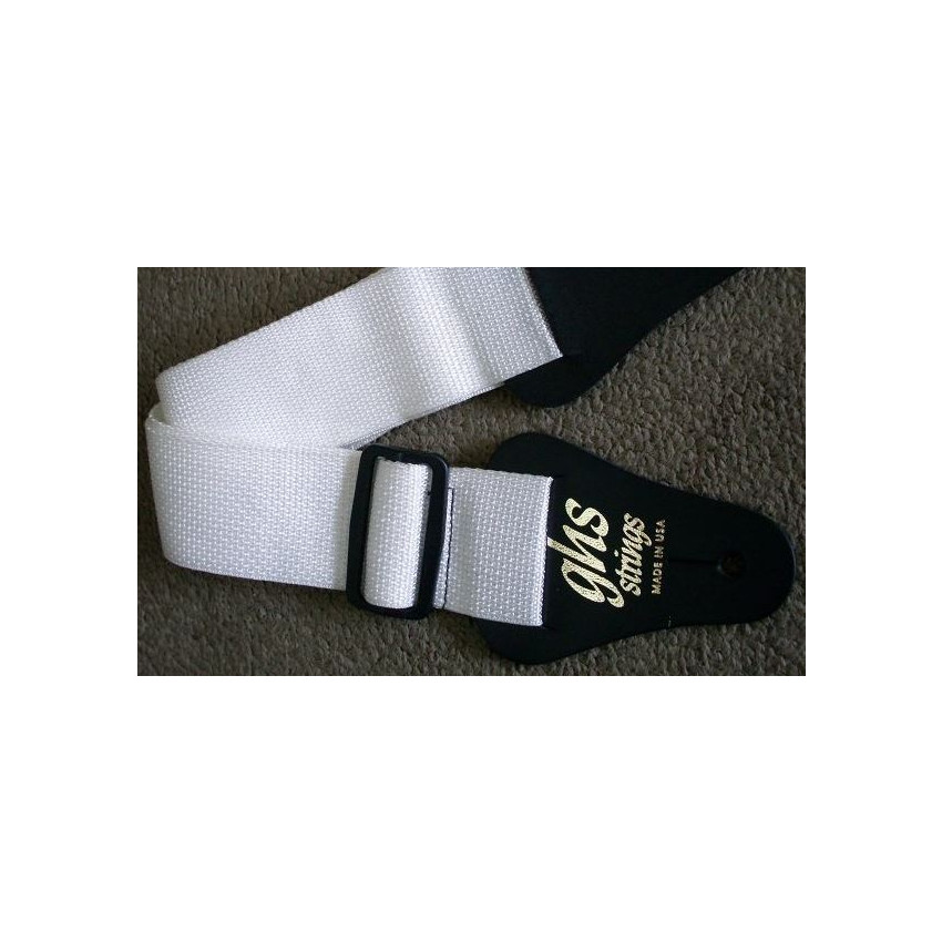GHS STRINGS GTR STRP PADDED WHITE