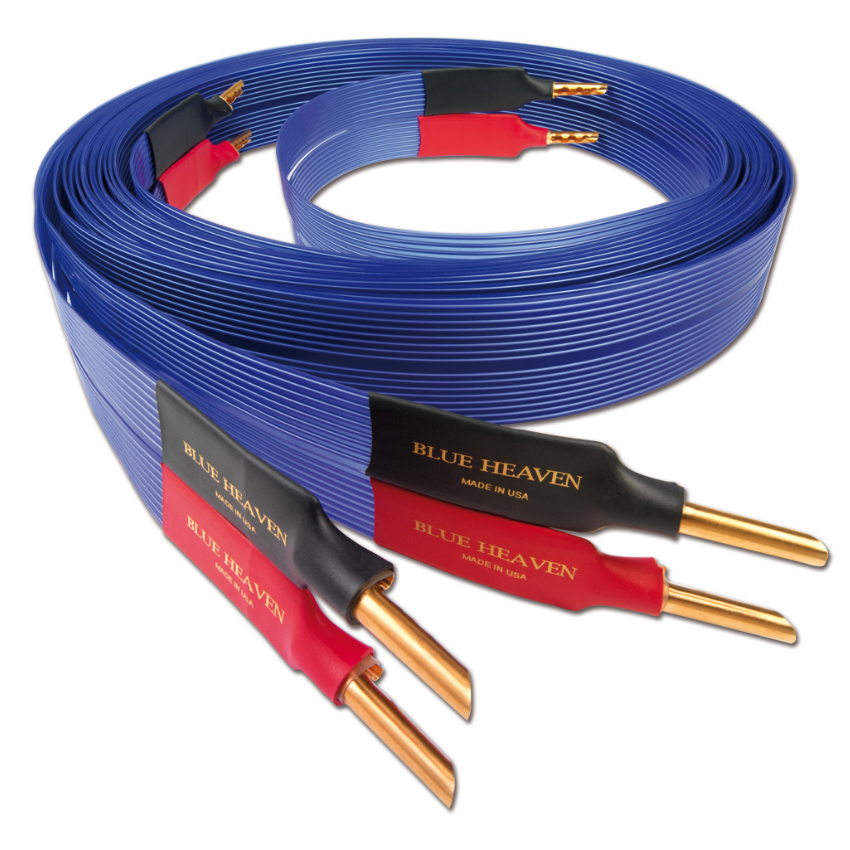 Nordost Blue Heaven, 2x3m is terminated with low-mass Z plugs