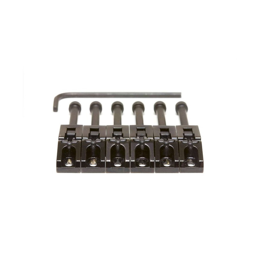 GRAPH TECH PG-0080-B6 STRING SAVER FLOYD ROSE SRYLE SADDLES BLACK (6 pcs)