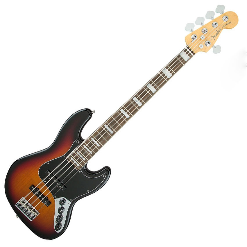 FENDER AMERICAN ELITE JAZZ BASS V RW 3 TONE SUNBURST