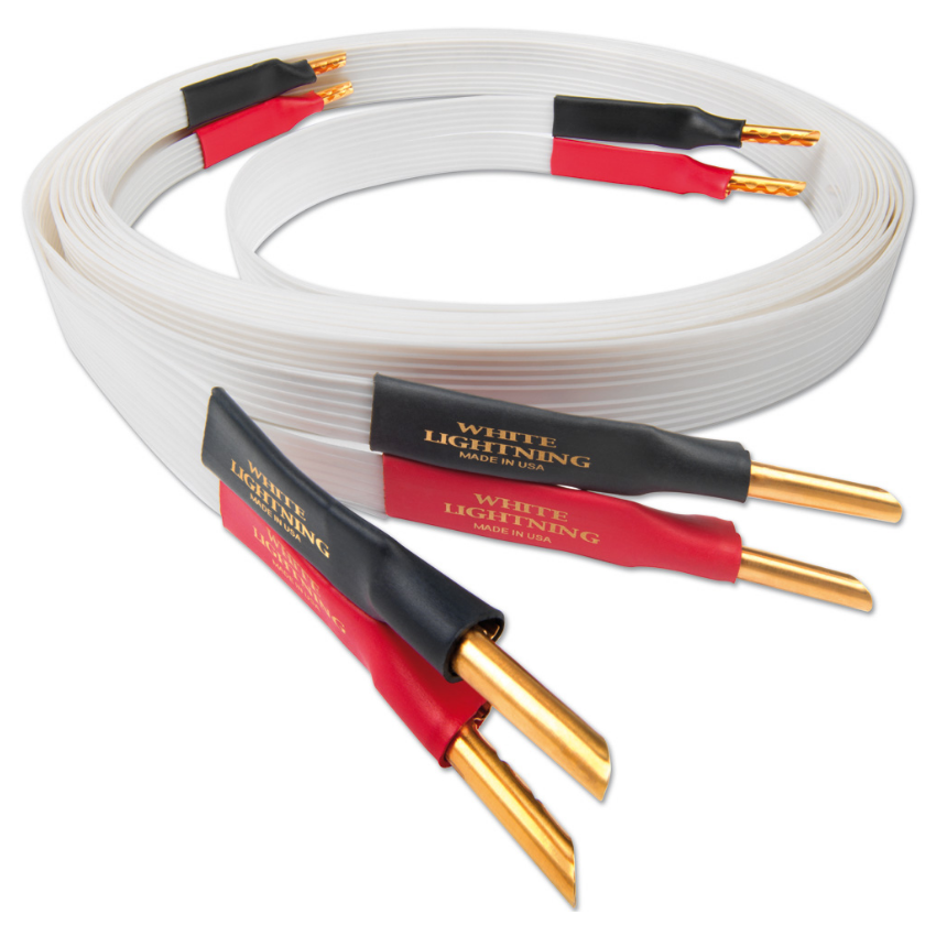 Nordost White lightning,2x2m is terminated with low-mass Z plugs