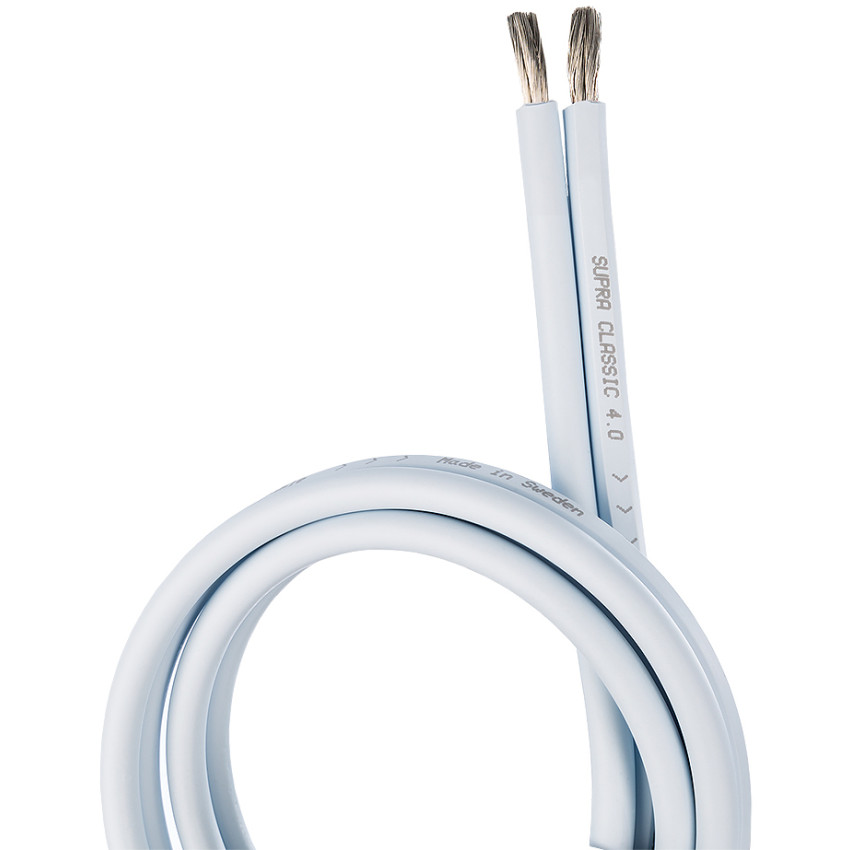 Supra Cable CLASSIC 2X4.0 WHITE 10M