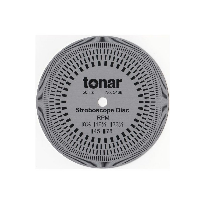 Tonar 10cm Aluminium Stroboscopic Disc, art.5468
