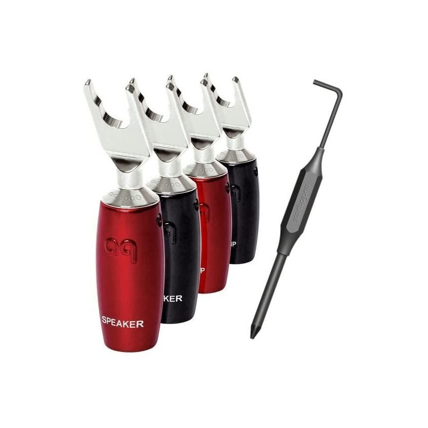 AUDIOQUEST spc 1007 Series Multi-Spade Silver set of 4