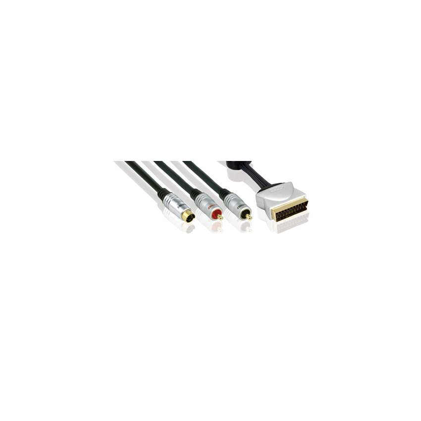 PROFIGOLD PGV 632 Video Interconnect - S-Video+2RCA > SCART M 1.5m