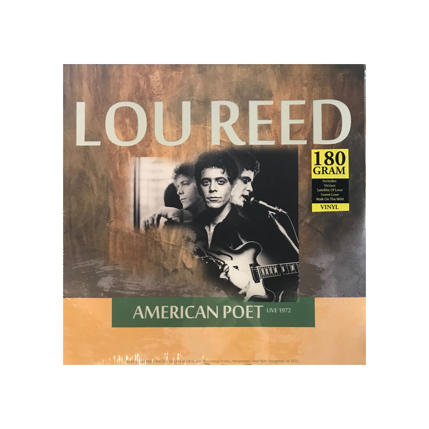 LOU REED AND THE TOTS - AMERICAN POET (LIVE 1972) 2017 (CL74337) CULT LEGENDS/EU MINT (8717662574337)