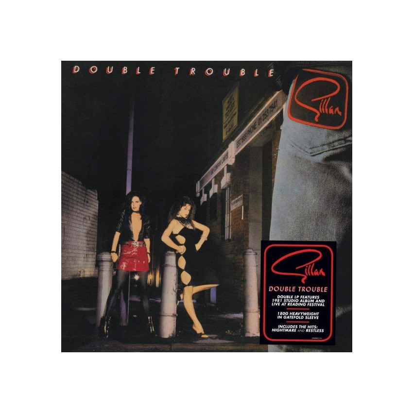 GILLAN - DOUBLE TROUBLE 2 LP Set 1981/2019 (DEMREC174) DEMON RECORDS/EU MINT (5014797895133)