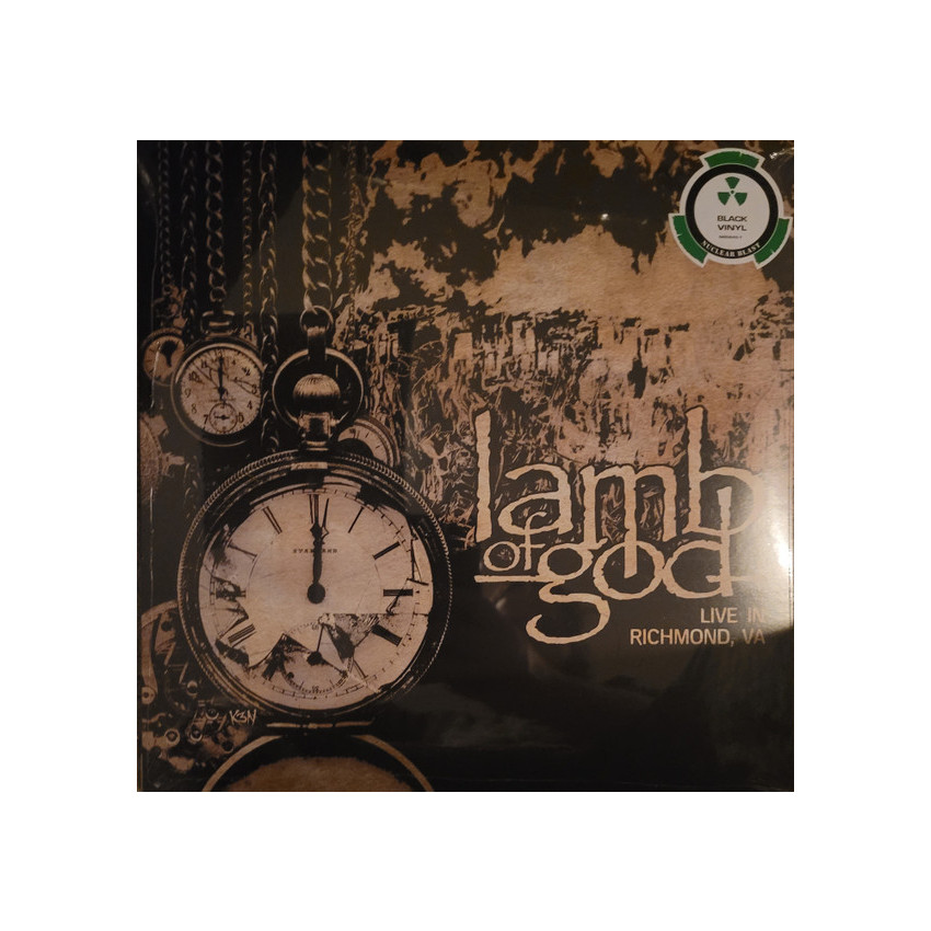 LAMB OF GOD - LIVE IN RICHMOND, VA 2021 (NB 5845-1, LTD., Black) NUCLEAR BLAST/EU MINT (0727361584511)