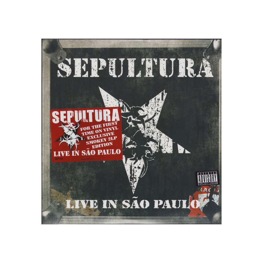 SEPULTURA - LIVE IN SAO PAULO 2022 (BMGCAT569DLP, LTD., 180 gm., Smokey) BMG/EU MINT (4050538764581)