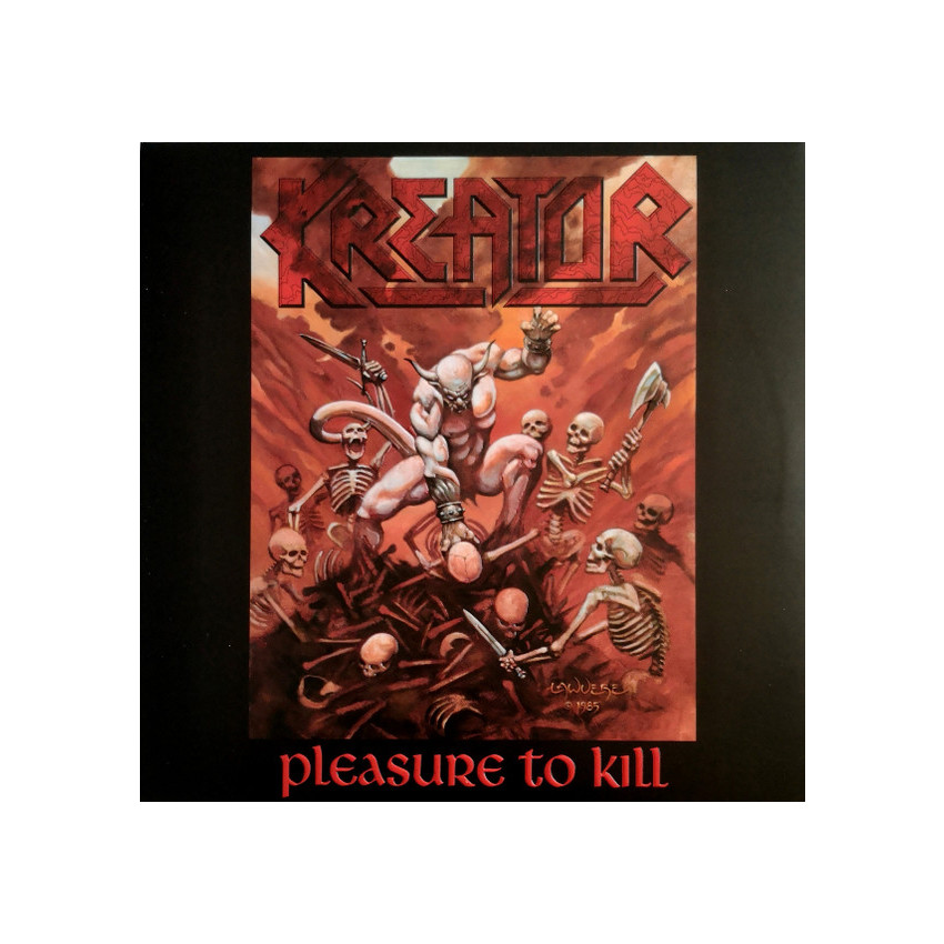 KREATOR - PLEASURE TO KILL 1986/2023 (NOISE116CLP, LTD., CLEAR WITH RED SPLATTER) NOISE/EU MINT (4050538870299)