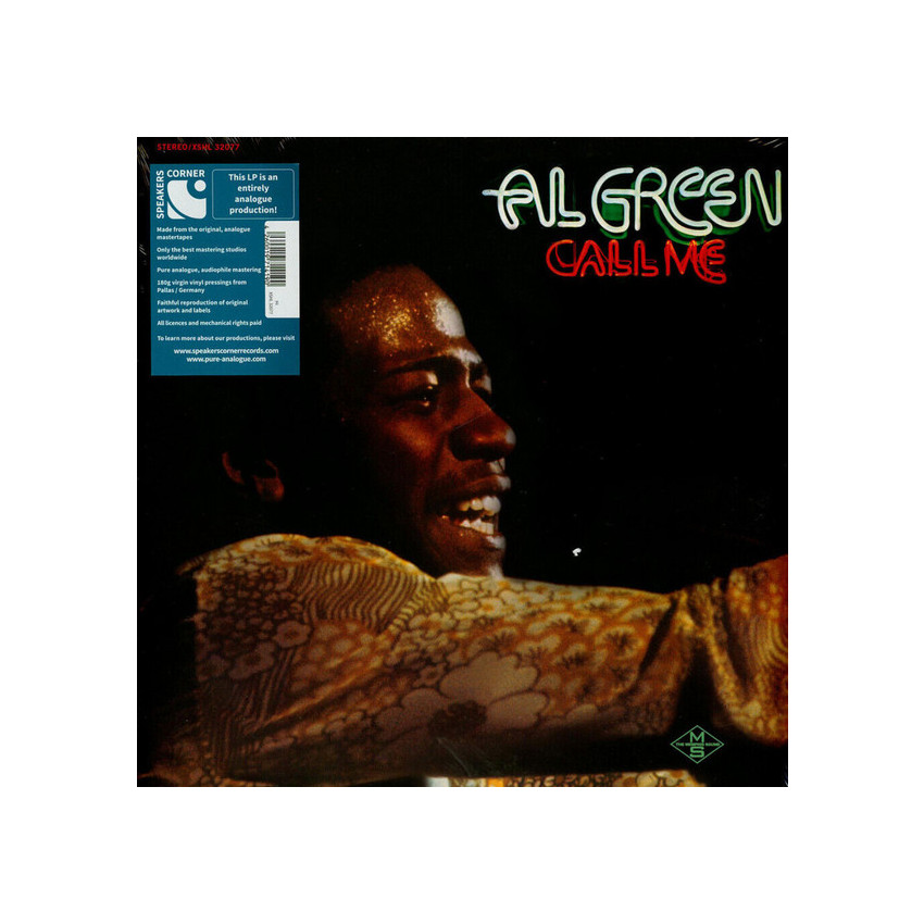 AL GREEN - CALL ME 1973/2012 (XSHL 32077, 180 gm.) SPEAKERS CORNER/EU MINT (4260019714190)