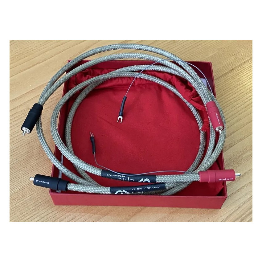 CHORD Epic 2RCA to 2RCA Turntable (with fly lead) 1 2m