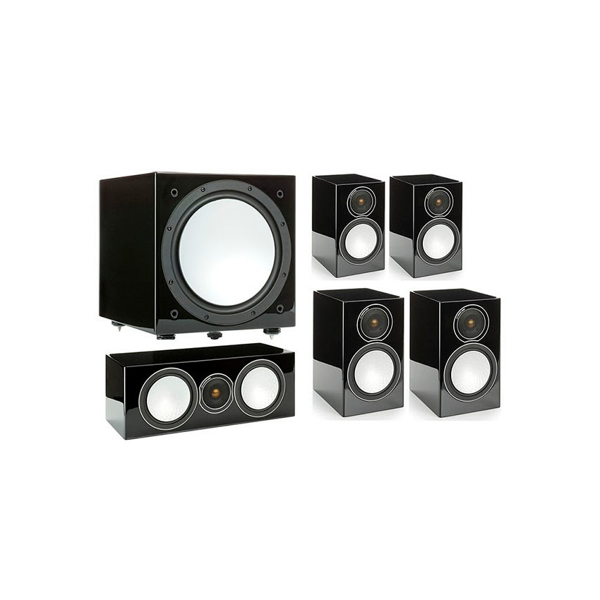 Monitor Audio Silver 50/50/centre150/W12 set 5.1 Black High Gloss