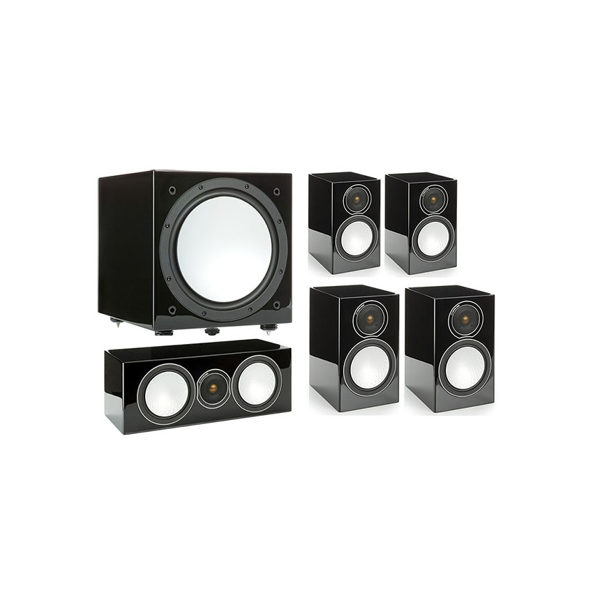 Monitor Audio Silver 100/50/centre150/W12 set 5.1 Black High Gloss