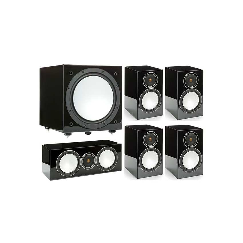 Monitor Audio Silver 100/102/centre150/W12 High Gloss Black