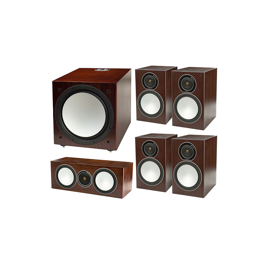 Monitor Audio Silver 100/100/centre150/W12 set 5.1 walnut