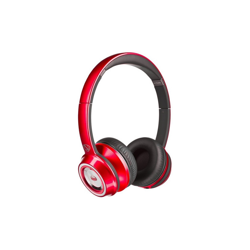 Monster NCredible NTune On-Ear Solid Headphones Solid Red
