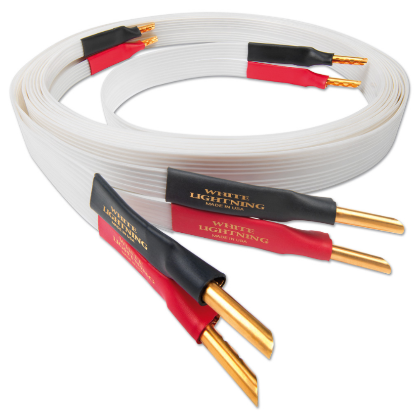 Nordost White lightning, 2x3m is terminated with low-mass Z plugs