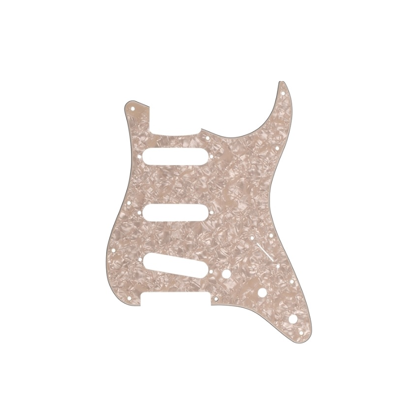 FENDER PICKGUARD FOR STRAT S/S/S Aged White Moto