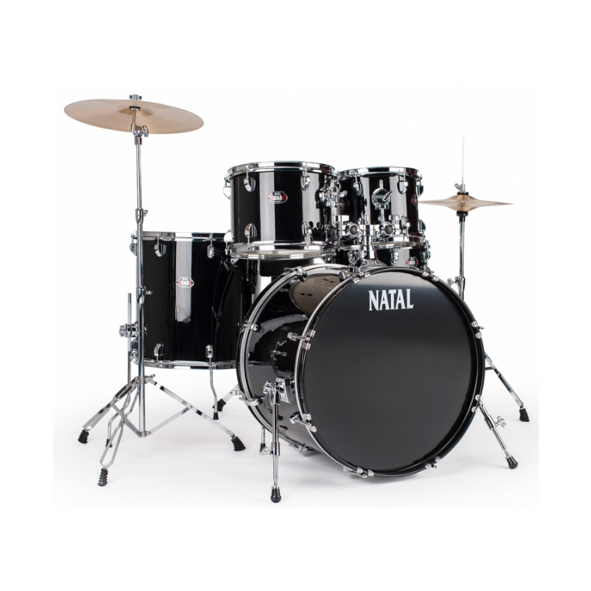 NATAL DRUMS DNA US FUSION DRUM KIT BLACK HARDWARE PACK