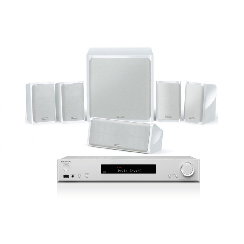 Onkyo TX-L50 + Yamaha NS-P40 White