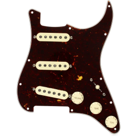 FENDER PRE-WIRED STRAT PICKGUARD ORIGINAL '57/'62 SSS TORTOISE SHELL