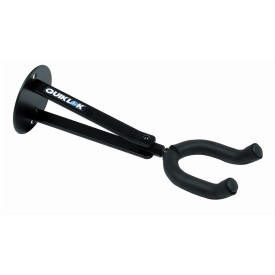 QUIK LOK GS454 Long guitar wall hanger w/double braced arms - Black
