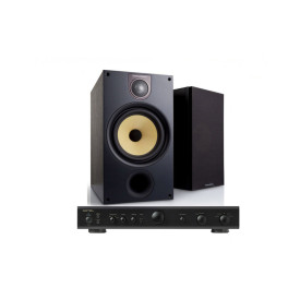 Bowers & Wilkins 686 S2 Black + Rotel A-10 Black