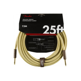 FENDER CABLE DELUXE SERIES 25' TWEED