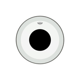 REMO POWERSTROKE3 22" CLEAR, BLACK DOT