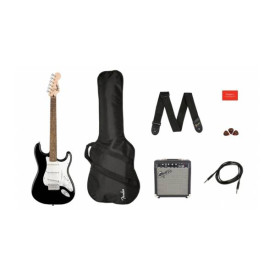 SQUIER by FENDER STRATOCASTER PACK LR BLACK GIG BAG 10G - 230V EU