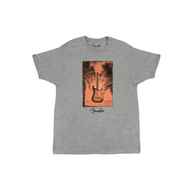 FENDER SURF TEE GREY HEATHER XL