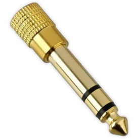 Beyerdynamic Jack adaptor plugged 3,5mm socket to 6,3mm jack gold
