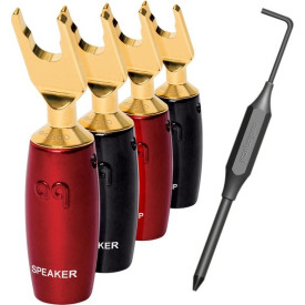 AudioQuest spc 507 Series Multi-Spade Gold set of 4