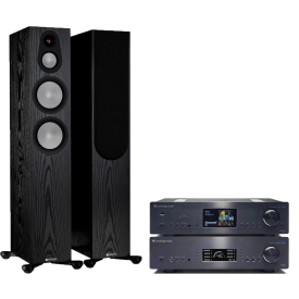 Cambridge Audio AZUR 851A+Cambridge Audio 851N Network+Monitor Audio Silver 300 (7G)