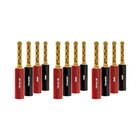 AUDIOQUEST spc SureGrip100 Banana Gold set of 12