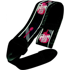 GIBSON ASGG-700 WOVEN STYLE 3' STRAP W/GIBSON LOGO - RED