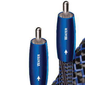 AUDIOQUEST Pair 0.5m WATER 72V DBS RCA > RCA