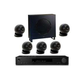 Onkyo TX-L50 Black + set 5.1 Cabasse Eole 4 5.1 System WS Glossy Black