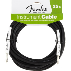 FENDER PERFORMANCE INSTRUMENT CABLE 25 BK