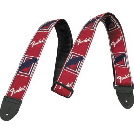 Fender 2" MONOGRAMMED RED/WHITE/BLUE STRAP