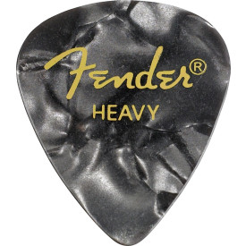 Fender 351 Premium Celluloid (12) - Black Moto Heavy
