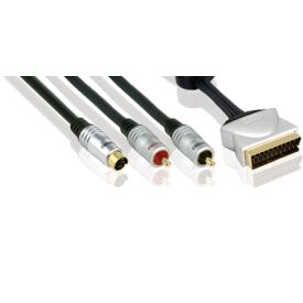 PROFIGOLD PGV 632 Video Interconnect - S-Video+2RCA > SCART M 1.5m