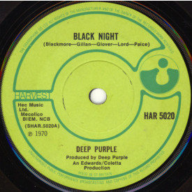 DEEP PRUPLE - BLACK NIGHT/SPEED KING 1970 (HARSD 5020, RSD 2015 RELEASE 7 Inch) WARNER/EU MINT
