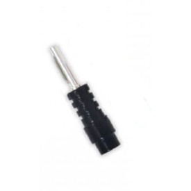 CHORD ChordOhmic Silver Banana SHORT CRIMP Black ABS Cap