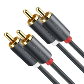 UGREEN AV104 2RCA to 2RCA Audio Cable, 2 m Black 10518