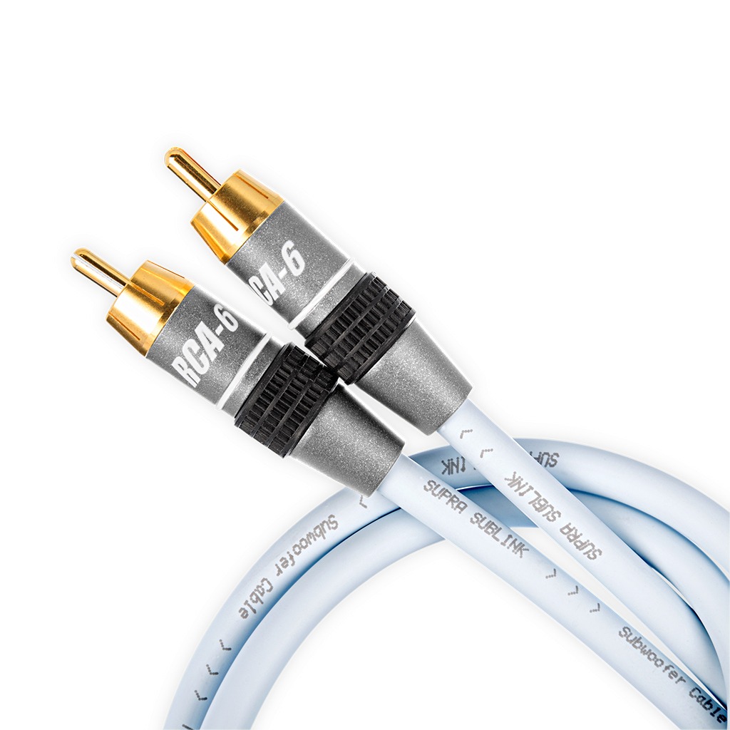 Supra Cables Sublink 1RCA-1RCA Blue 3m