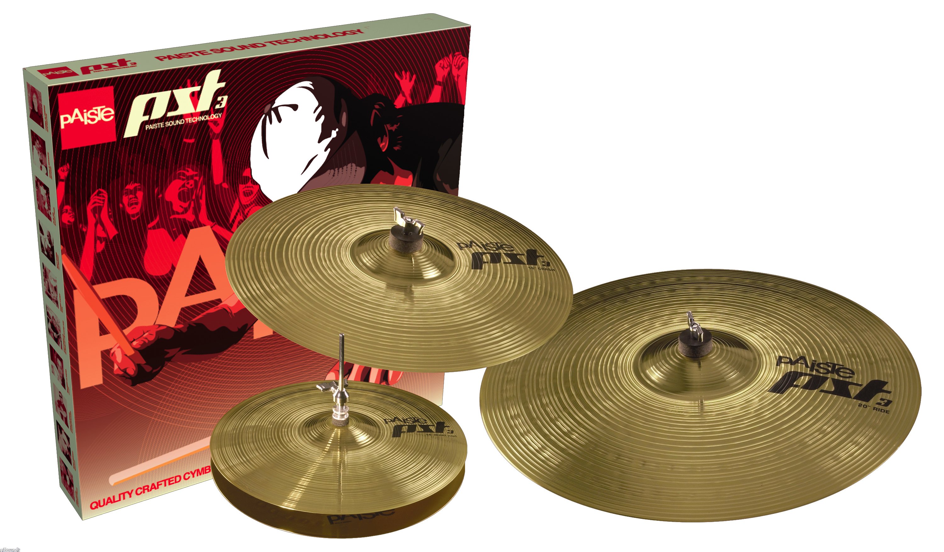Paiste 3 Universal Set + Crash 14