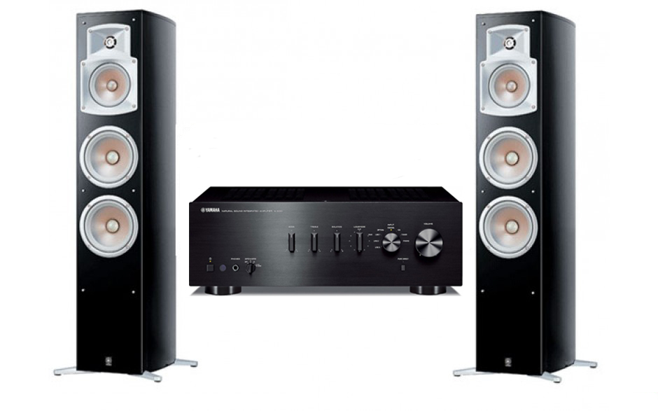 Yamaha NS-555 Piano + усилитель Yamaha A-S301 II